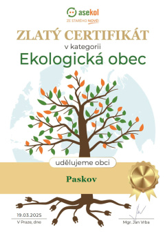 Certifikát zlatý