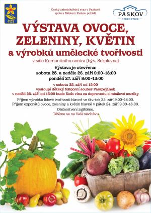 Výstava ovoce, zeleniny a květin