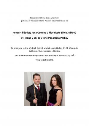 Koncert flétnisty Jana Ostrého a klavíristky Silvie Ježkové 1