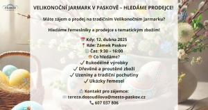 Hledáme prodejce na velikonoční jarmark v Paskově.  1