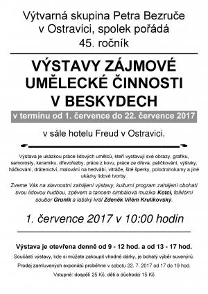 Výstavy zájmové umělecké činnosti v beskydech